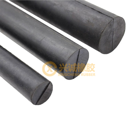 Black Rubber Round Bar